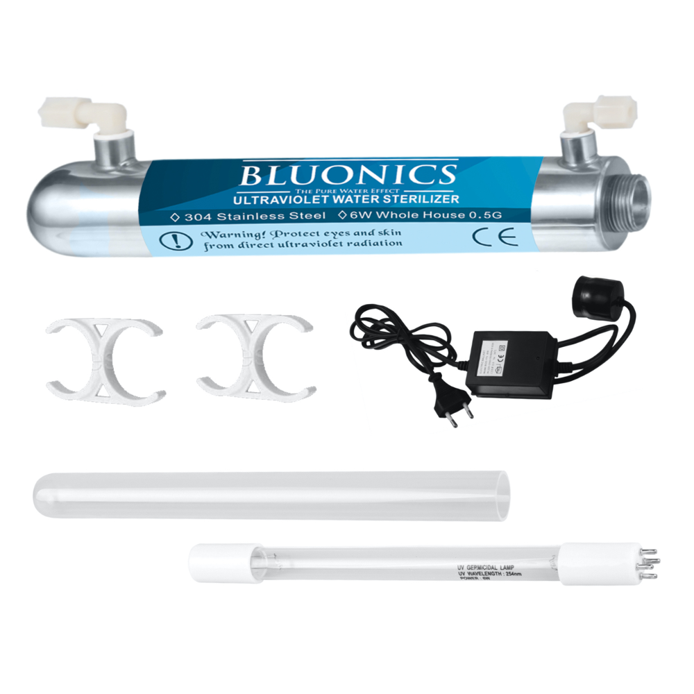 Quartz sleeve for 36/40/75w single ended UV system