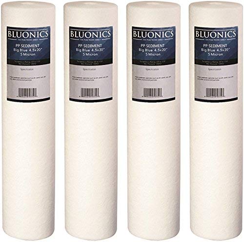 Big Blue Sediment Replacement Water Filters 4pcs (5 Micron) 4.5