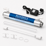 Bluonics Quartz Sleeve for 6W UV Water System, Closed-End Replacement Glass Tube for Under-Sink Drinking Water UV, RO Add-On or Stand-Alone Unit