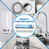 Bluonics Whole House Water Conditioning and Descaler, Alternative to Softener, Salt-Free Hard Water Conditioner, Anti-Scaling, Prevents Limescale, Corrosion & Deposits