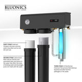 BUNDLE Pro Series Whole House Water Filtration & Descaler System – 3-Stage Filter with UV Sterilizer + Salt-Free Hard Water Conditioner for Scale Prevention (Well & City Water)