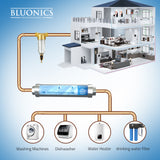 Bluonics Whole House Water Conditioning and Descaler, Alternative to Softener, Salt-Free Hard Water Conditioner, Anti-Scaling, Prevents Limescale, Corrosion & Deposits