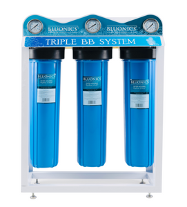 OPEN-BOX Whole House Well Water Filter 3 Stage Home Water Purifier with Big Blue Size 4.5" x 20"
