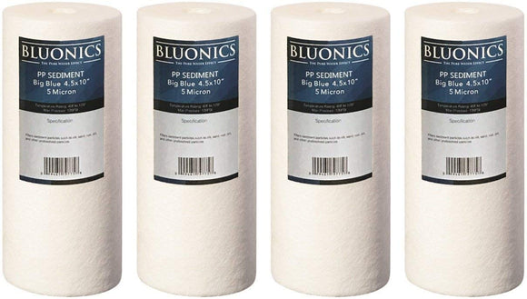 Big Blue Sediment Replacement Water Filters 4pcs (5 Micron) 4.5