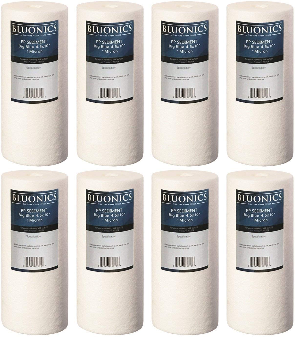 thumbnail image 2 of 10 Pack 1 & 5 Micron 20x4.5 Sediment Water Filter – Whole House Big Blue Cartridge 2 of 6
