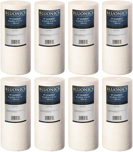 8 Big Blue Sediment Water Filters 4.5" x 10" ( 1 Micron) Whole House Cartridgesdupont ispring apec filtro de agua culligan systems aquasana water purifier whole house water filter whole house water filter system aquasana filter replacement cartridge well water Plomero plumber contractor purificador de agua toda la casa agua de poso Water filtrations system with UV sterilizer Plumber Plomero 