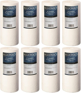 Big Blue Sediment Replacement Water Filters 8pcs (5 Micron) 4.5" x 10" Whole House Cartridgesdupont ispring apec filtro de agua culligan systems aquasana water purifier whole house water filter whole house water filter system aquasana filter replacement cartridge well water Plomero plumber contractor purificador de agua toda la casa agua de pozo