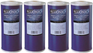 Big Blue Carbon Replacement Water Filters 4pcs GAC Granulated 4.5" x 10" Cartridges for Chlorine, Taste and Odordupont ispring apec filtro de agua culligan systems aquasana water purifier whole house water filter whole house water filter system aquasana filter replacement cartridge well water Plomero plumber contractor purificador de agua toda la casa agua de poso Water filtrations system with UV sterilizer Plumber Plomero 