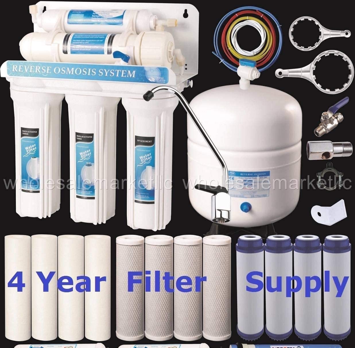 Commercial water purifier water filter home 5 stages reverse