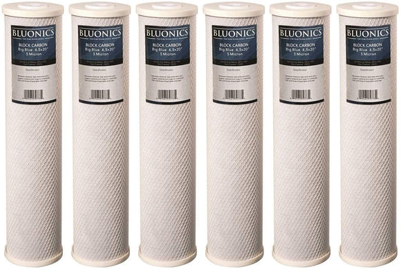 Big Blue CTO Carbon Block Water Filters (6) 4.5