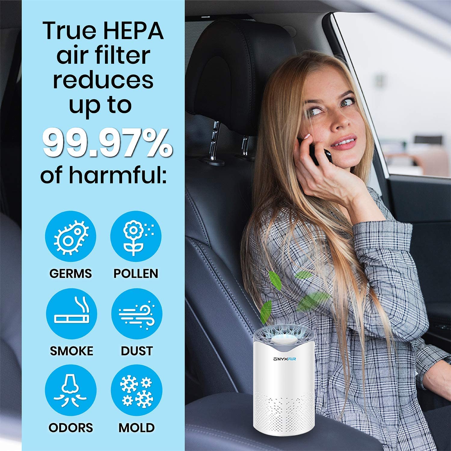 Small air purifier with hepa filter sales