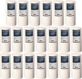 4.5" x 10" Big Blue Sediment Replacement Water Filters Full Case of 20 Pcs (5 Micron) Standard Size Whole House Cartridges for Rust, Iron, Sand, Dirt, Sediment and Undissolved Particlesdupont ispring apec filtro de agua culligan systems aquasana water purifier whole house water filter whole house water filter system aquasana filter replacement cartridge well water Plomero plumber contractor purificador de agua toda la casa agua de poso Water filtrations system with UV sterilizer Plumber Plomero 