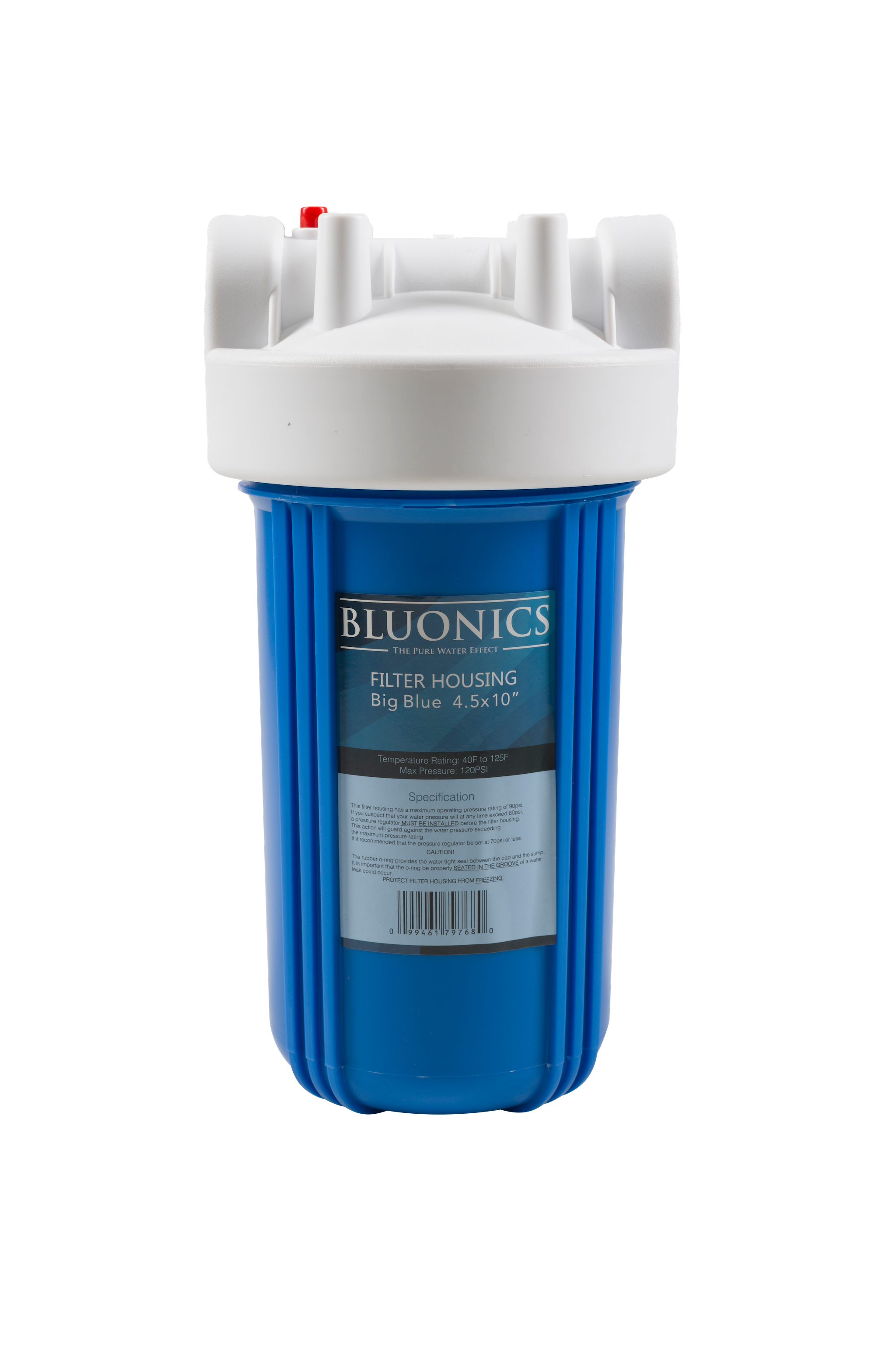 Porta Filtro Acqua Ottone Alloggiamento Filtro Acqua Blu Grande Da 20" Per Sistema Filtrazione Casa Intera, Con Porta Ottone Cisterna Ibc - Foto 6