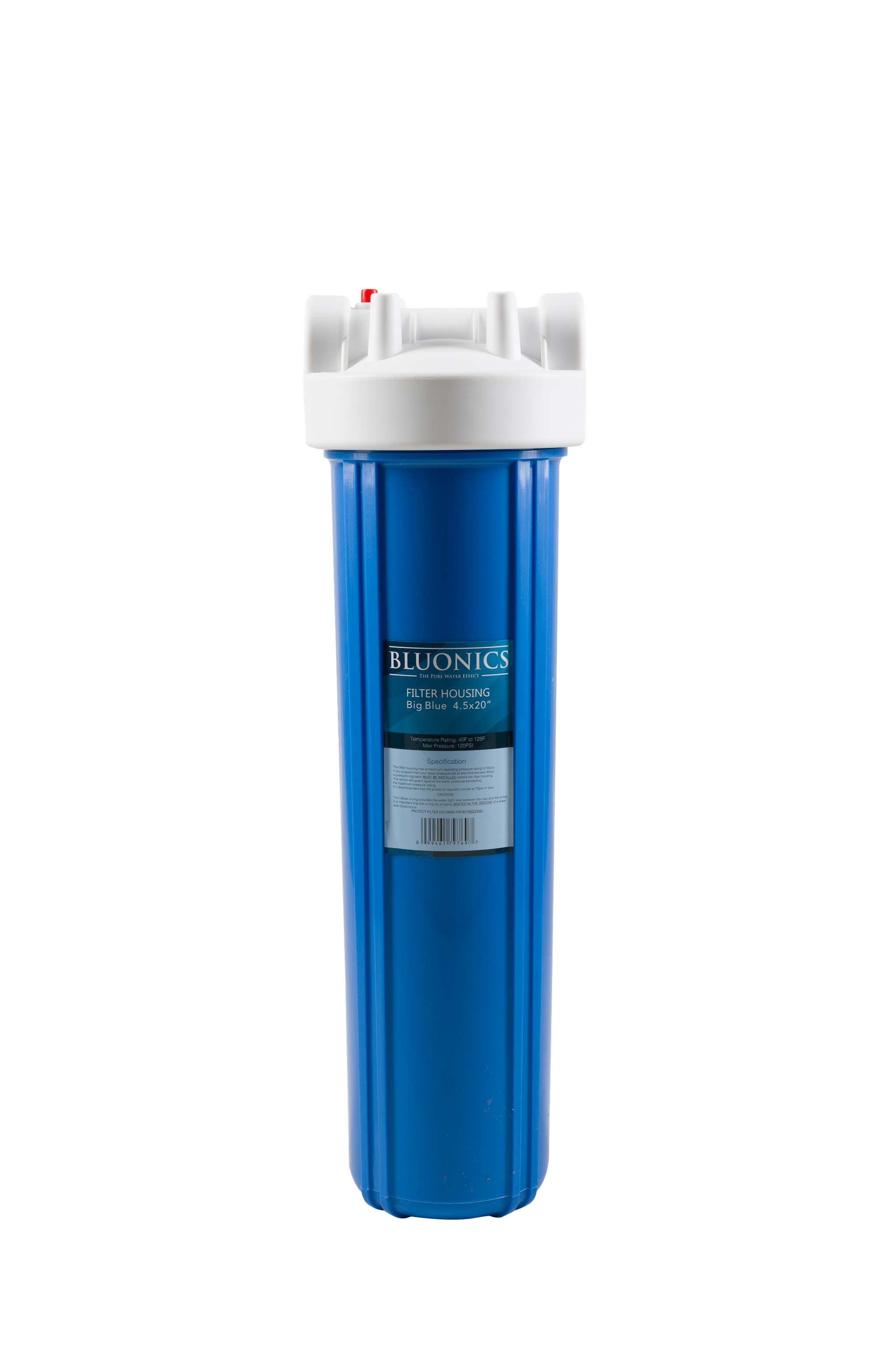 Bluonics 20 inch Big Blue Whole House Water Filter Purifier w/ CTO Car