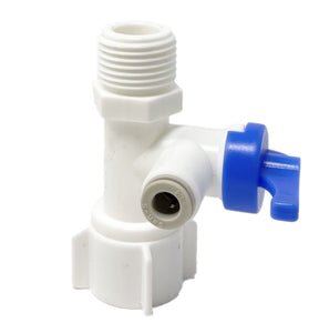 Under Sink RO Diverter Feed Water Valve (Fits 1/4" Reverse Osmosis Tubing)