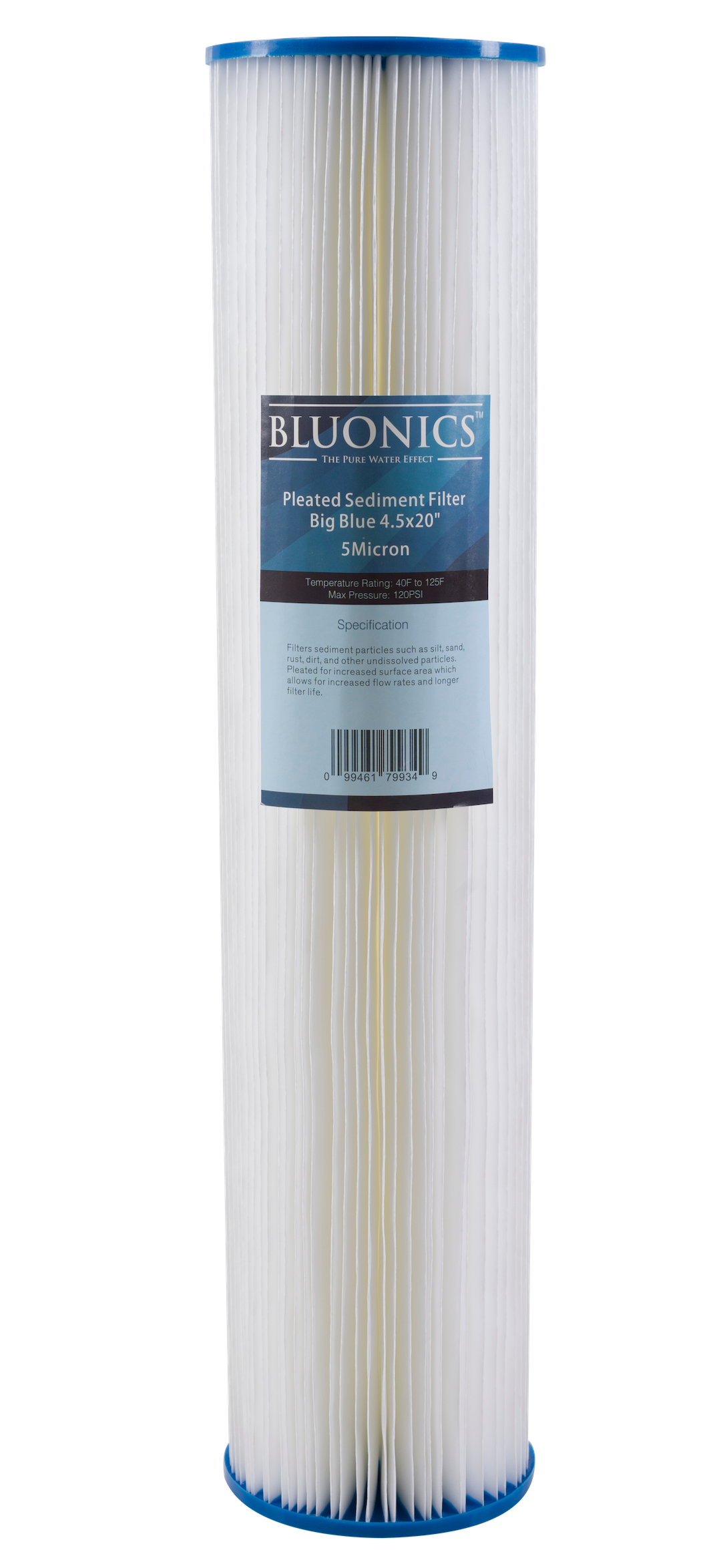 6 Filtri Sedimenti Hydronix Big Blue 20x4.5 - 20 Micron - Certificati NSF - Foto 2