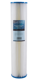 Big Blue Pleated Sediment Water Filters 4 pcs Washable 4.5 x 20 Cardridges (5 Micron)dupont ispring apec filtro de agua culligan systems aquasana water purifier whole house water filter whole house water filter system aquasana filter replacement cartridge well water Plomero plumber contractor purificador de agua toda la casa agua de pozo